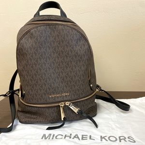 Michael Kors Rhea Backpack with black trim
